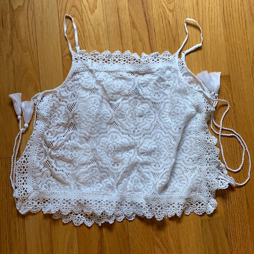 White coverup top